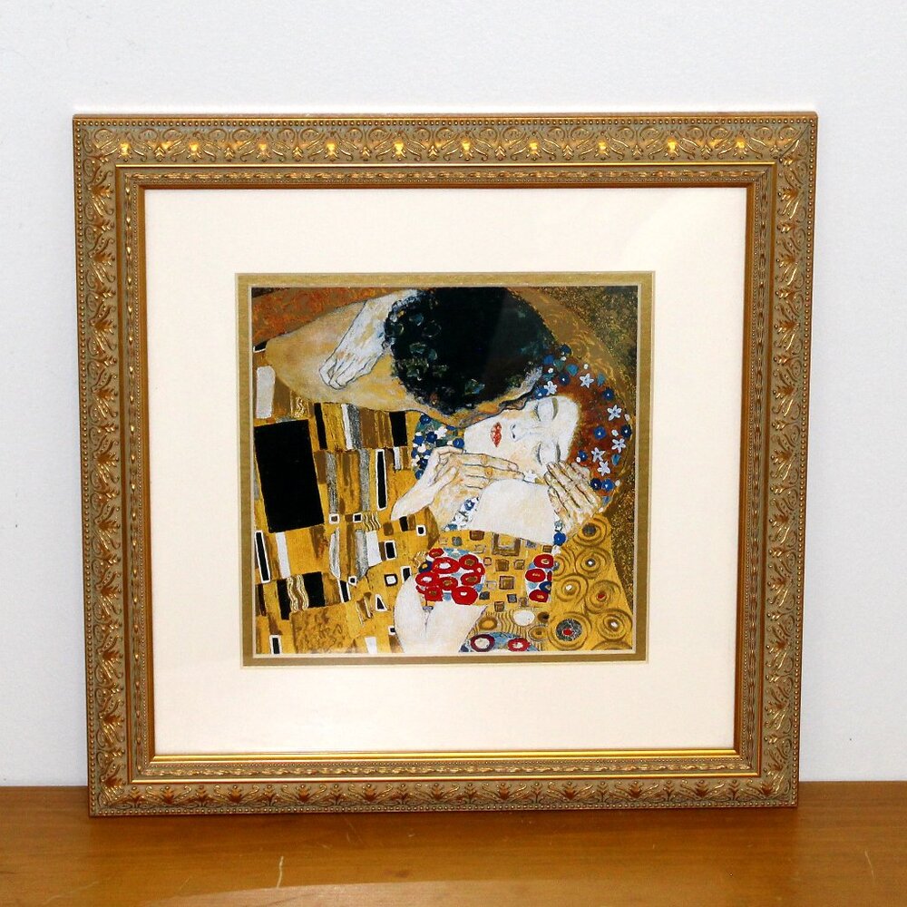 The Kiss by Gustav Klimt, Giclee Canvas Print